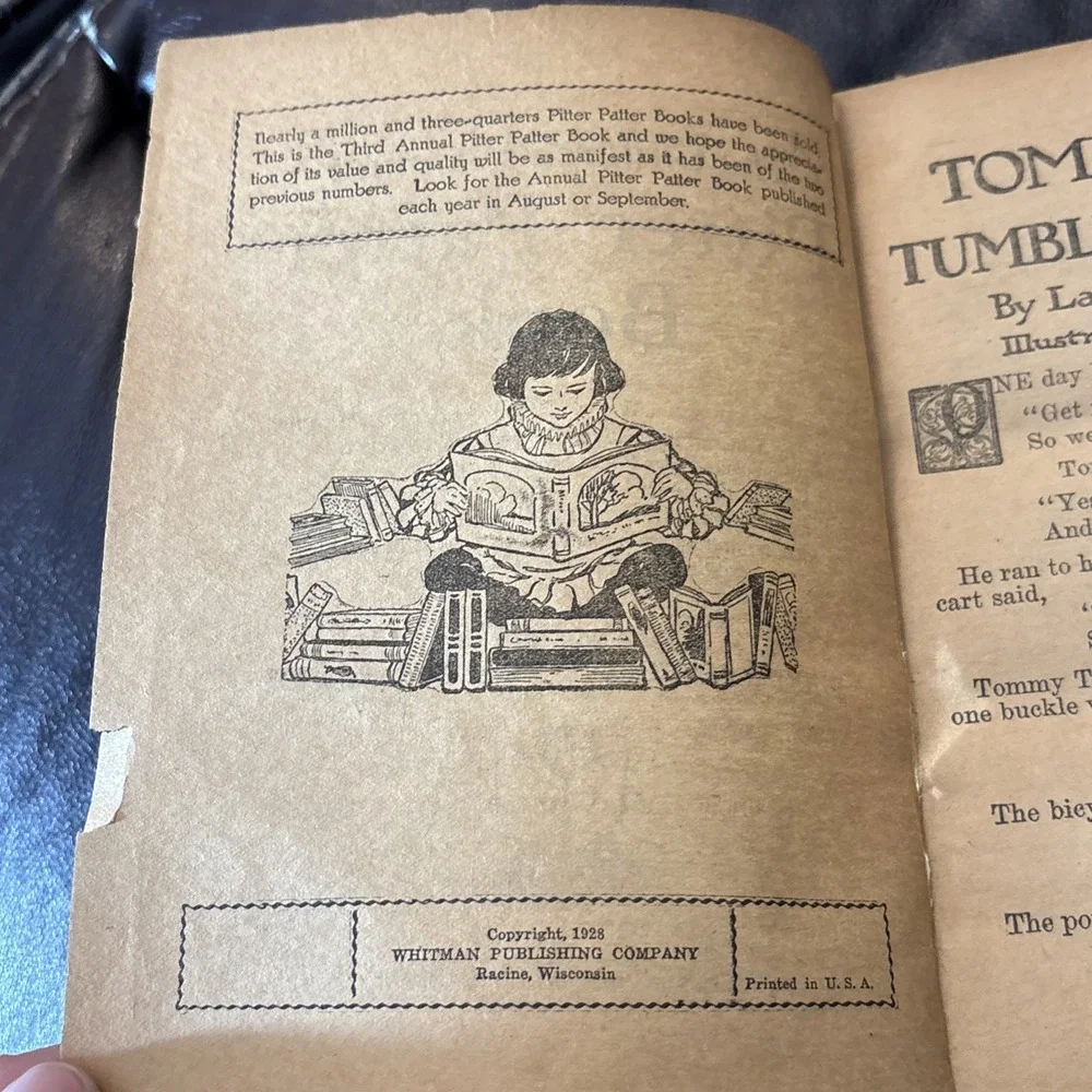 1928 Edition - The Children's Annual Pitter Patter Book‎ - Illustrated-W688
